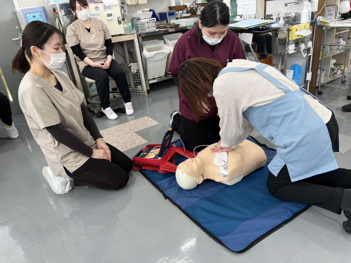 救命救急研修を行いました